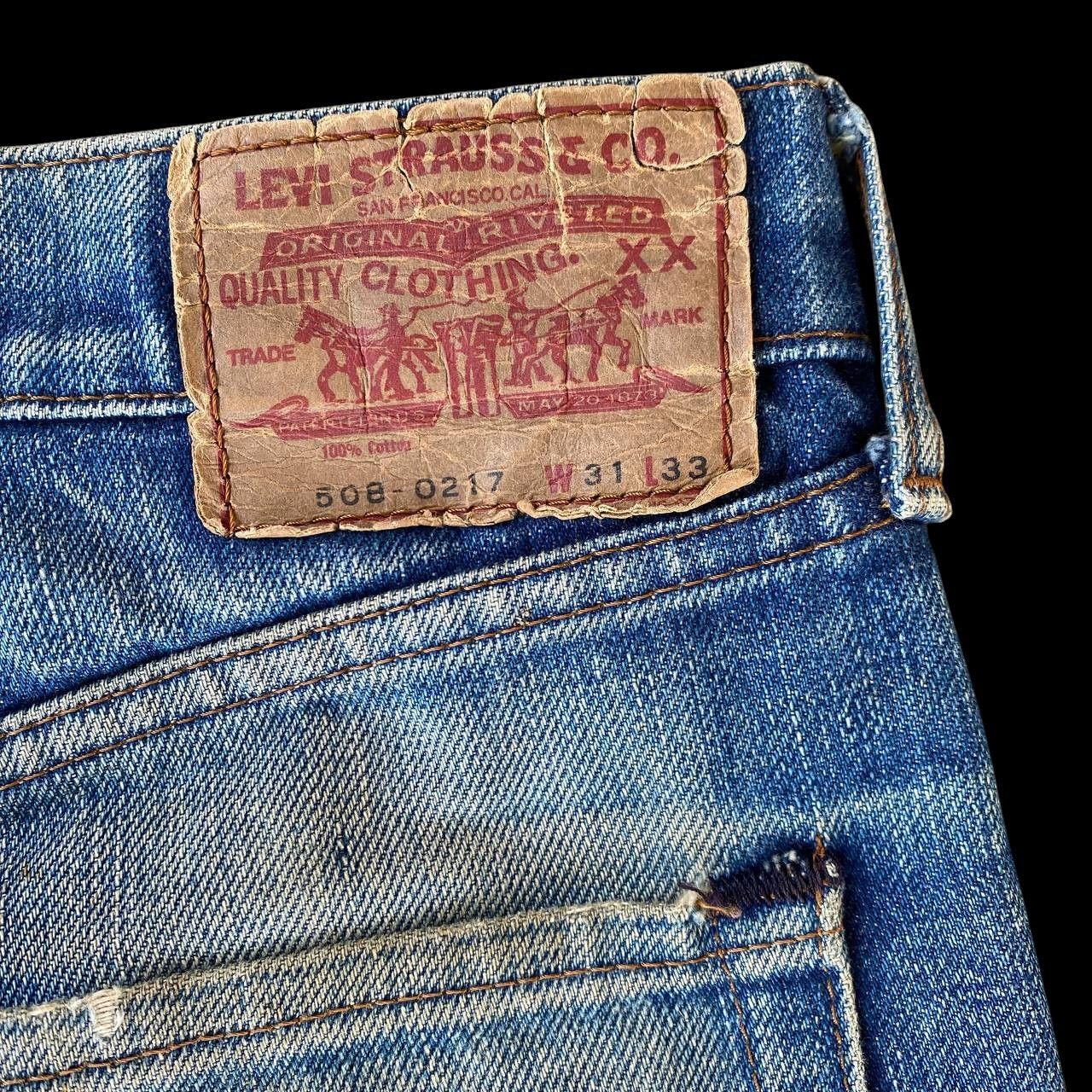 Levi's Vintage Clothing W30X30 VINTAGE LEVIS 508 JAPAN MUDWASH GRUNGE DISTRESSED Size US 30 / EU 46 - 15 Thumbnail