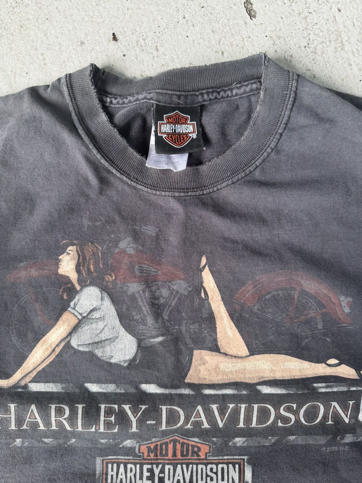 Harley Davidson Y2K Harley Davidson MILF Sun Faded & Distressed Tee Size US M / EU 48-50 / 2 - 4 Thumbnail