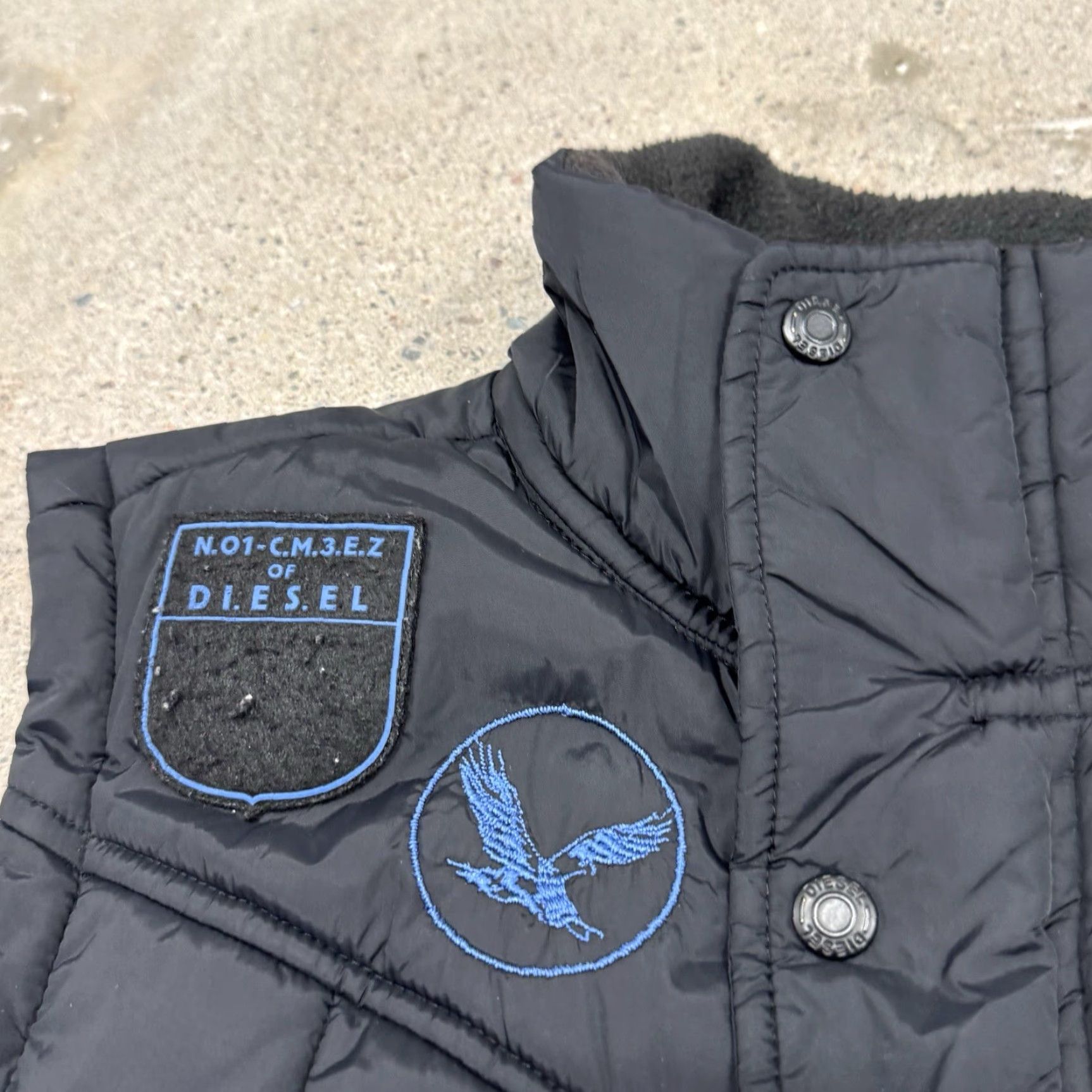 Diesel DIESEL Men's Vest Zip up Size Small Blue Size US S / EU 44-46 / 1 - 2 Thumbnail