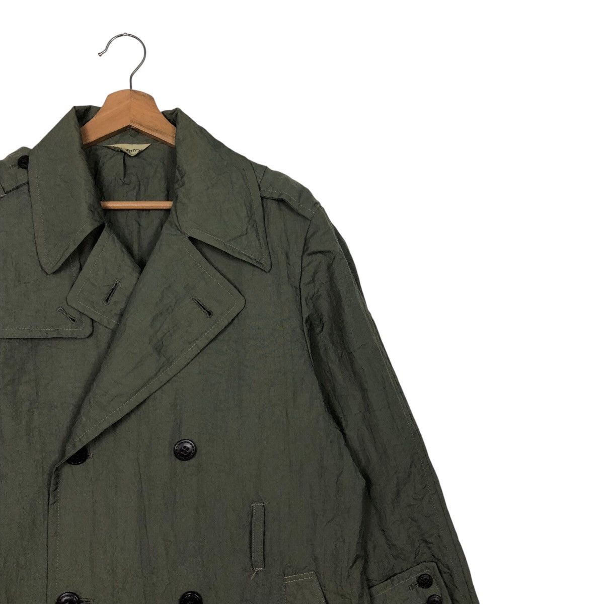 Japanese Brand × Vintage 📌Rich Green Vintage Long Jacket San-Entry Bondage Parachute Size US M / EU 48-50 / 2 - 8 Thumbnail