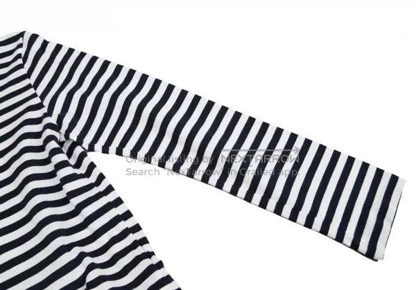 Comme des Garcons Comme Des Garcons Navy Retro Striped Top Size S / US 4 / IT 40 - 6 Thumbnail