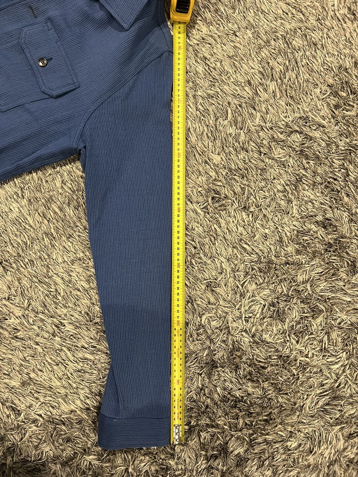Blue loose weave Dobby shirt