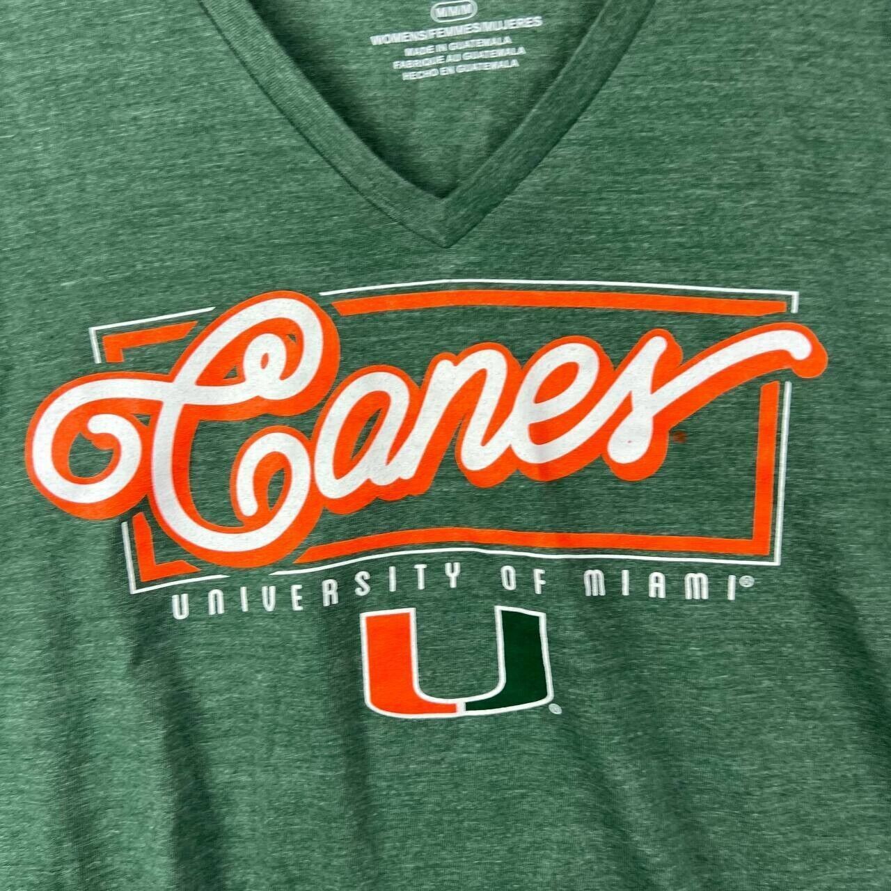 NCAA Miami Hurricanes NCAA Medium Fanatics Casual T-Shirt Green Size M / US 6-8 / IT 42-44 - 2 Thumbnail