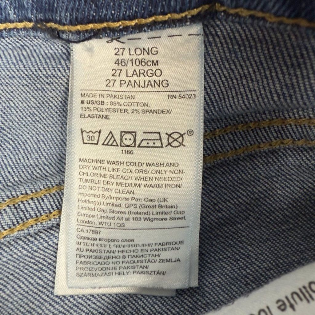 Banana Republic BANANA REPUBLIC Premium Denim Blue Button fly Jeans sz 27 L Size 27" / US 4 / IT 40 - 5 Thumbnail