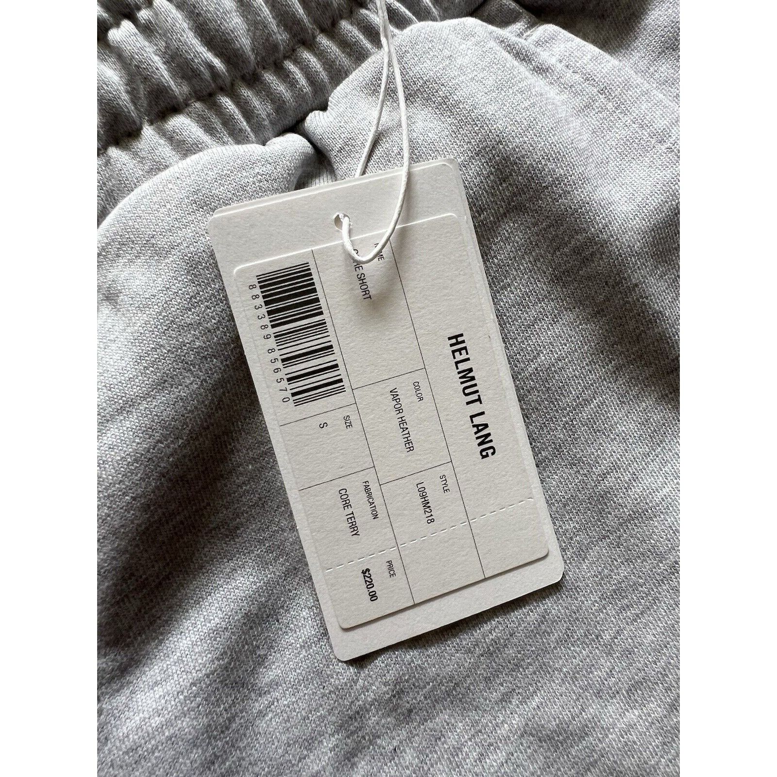 Helmut Lang Helmut Lang Mens Sweat Core Shorts Vapor Heather Gray $220 S Size US 30 / EU 46 - 5 Thumbnail