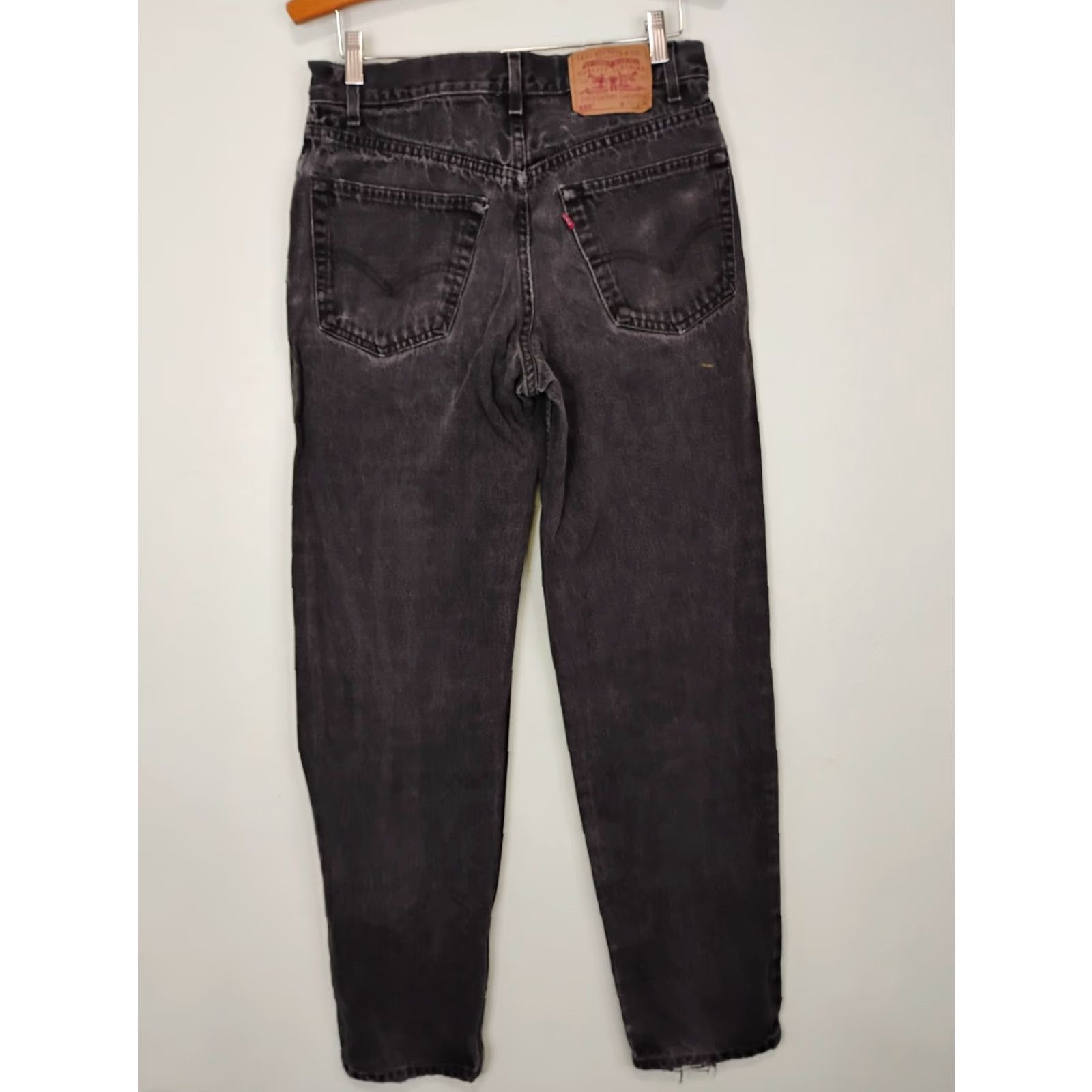 Levi's VINTAGE Levis 550 Black Mens 32x34 Actual 30x34 Distressed Faded Jeans Size US 30 / EU 46 - 2 Thumbnail