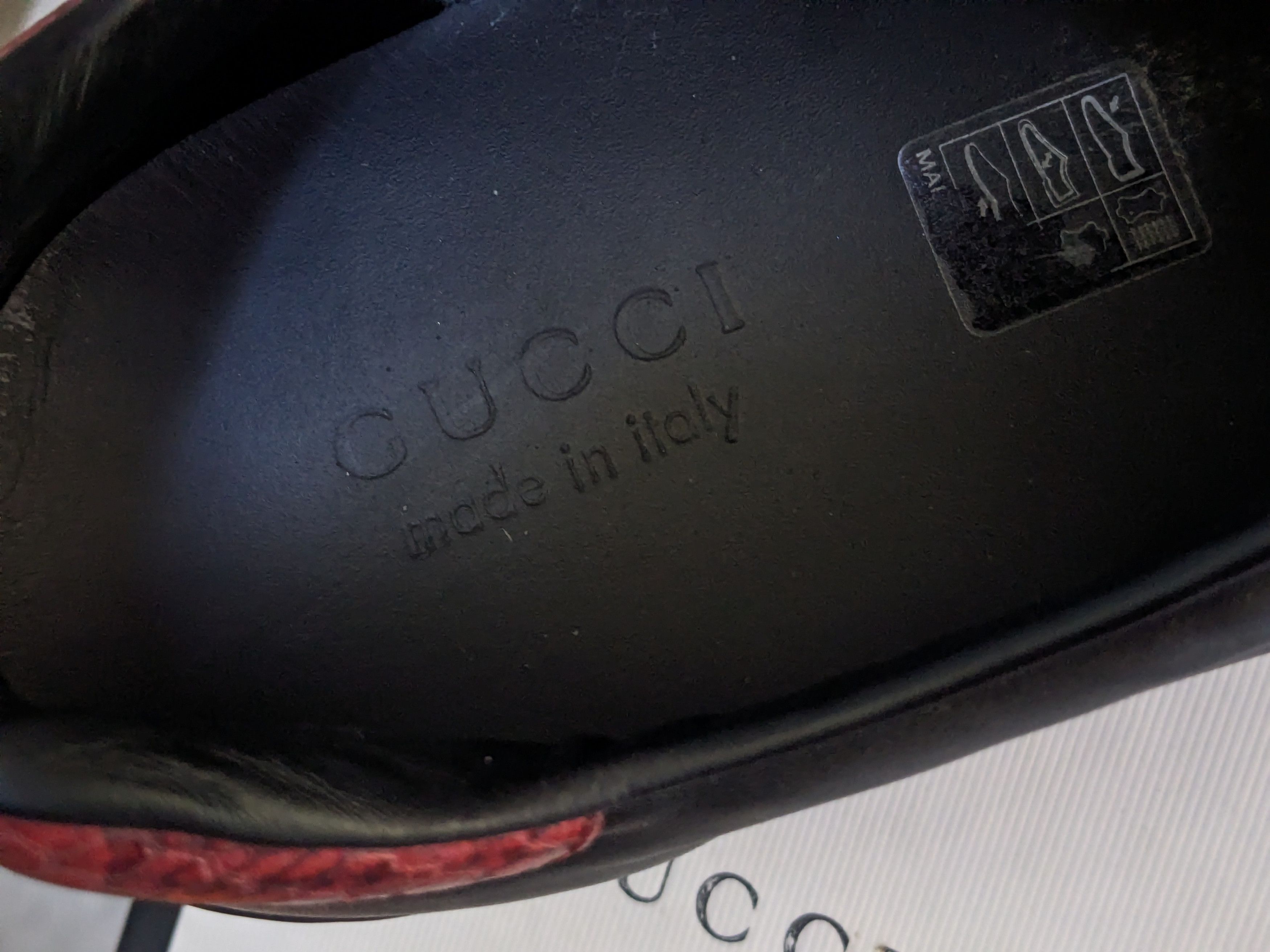 Gucci Gucci Ace Sneakers Black 9 Web Leather Low Tops Size US 9 / EU 42 - 11 Thumbnail