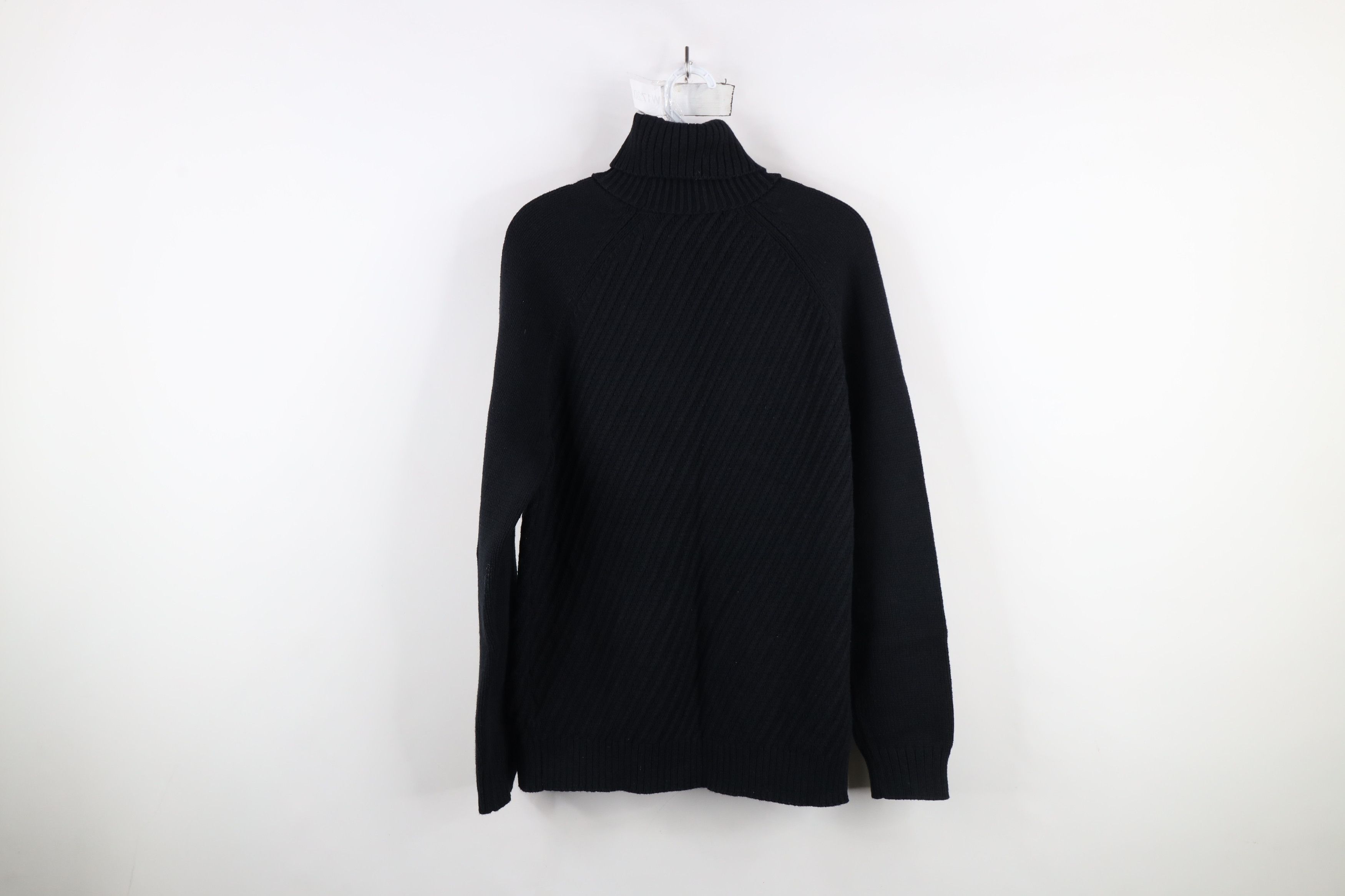 Express × Vintage Vintage Y2K Express Babydoll Ribbed Knit Turtleneck Sweater Size L / US 10 / IT 46 - 9 Thumbnail