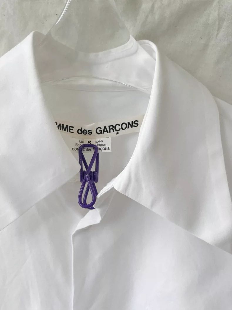 Comme des Garcons Comme Des Garcons Long Sleeve Pointed Collar Shirt Top wit Size S / US 4 / IT 40 - 8 Thumbnail