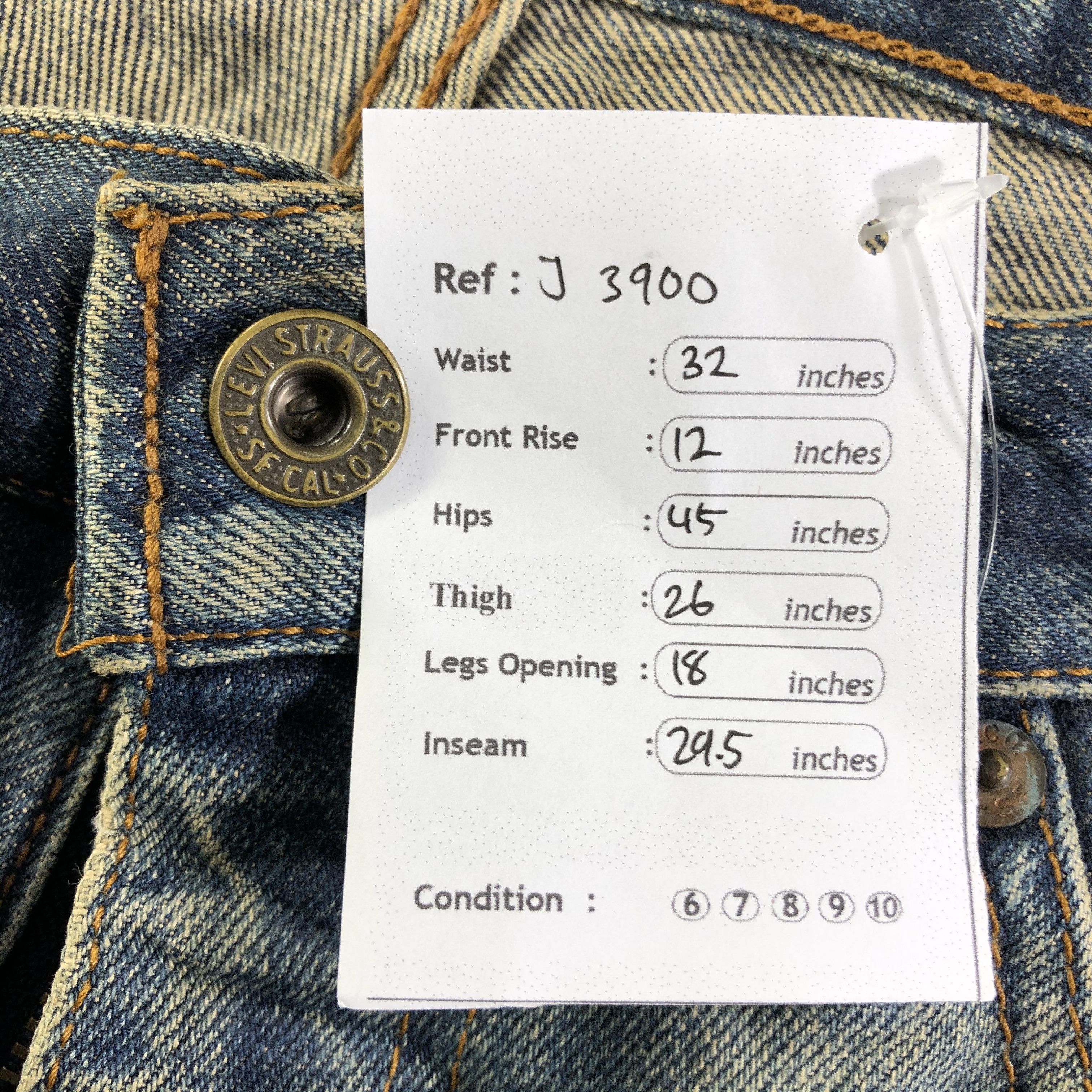 Levi's Vintage 90s Levis 504 Jeans-J3900 Size US 32 / EU 48 - 12 Thumbnail