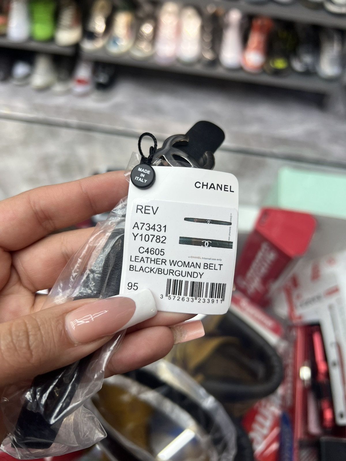 Chanel Chanel Reversible Leather Belt Size ONE SIZE - 6 Thumbnail