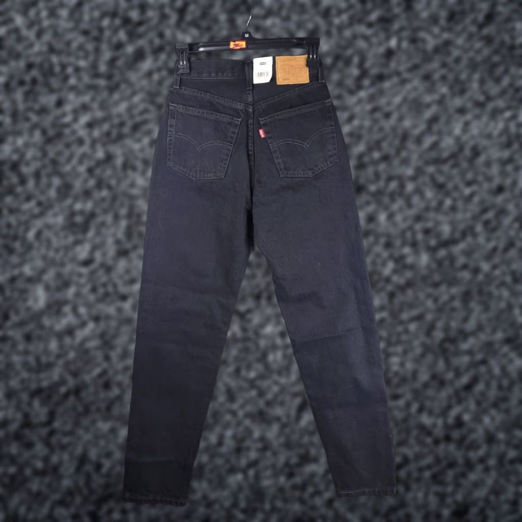 Levi's Levi's 501 '81 Jeans Women's 24 x 31 High Rise Tapered Black Denim NWT Regular Stretch Size 42" / US 20 - 1 Thumbnail