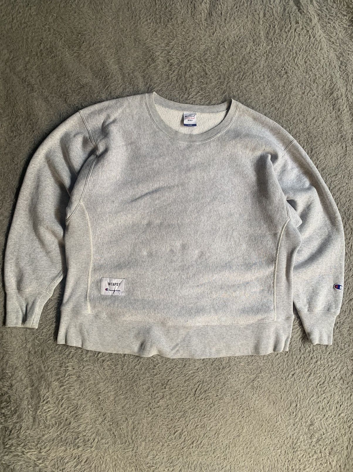 Wtaps Ss 21 Champion Reverse Weave x Wtaps Crewneck Size US XL / EU 56 / 4 - 1 Thumbnail