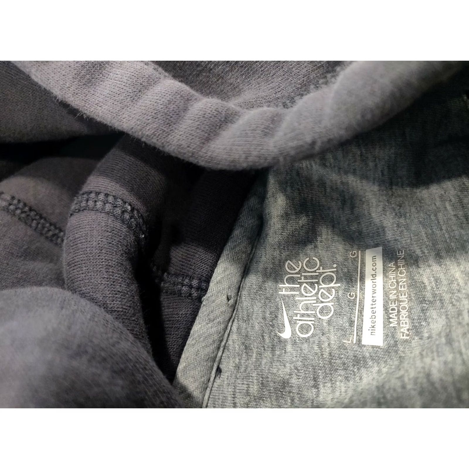Nike VINTAGE Nike Air Hoodie Sweatshirt Pullover Athletic Gray Men's Large L Size US L / EU 52-54 / 3 - 3 Thumbnail