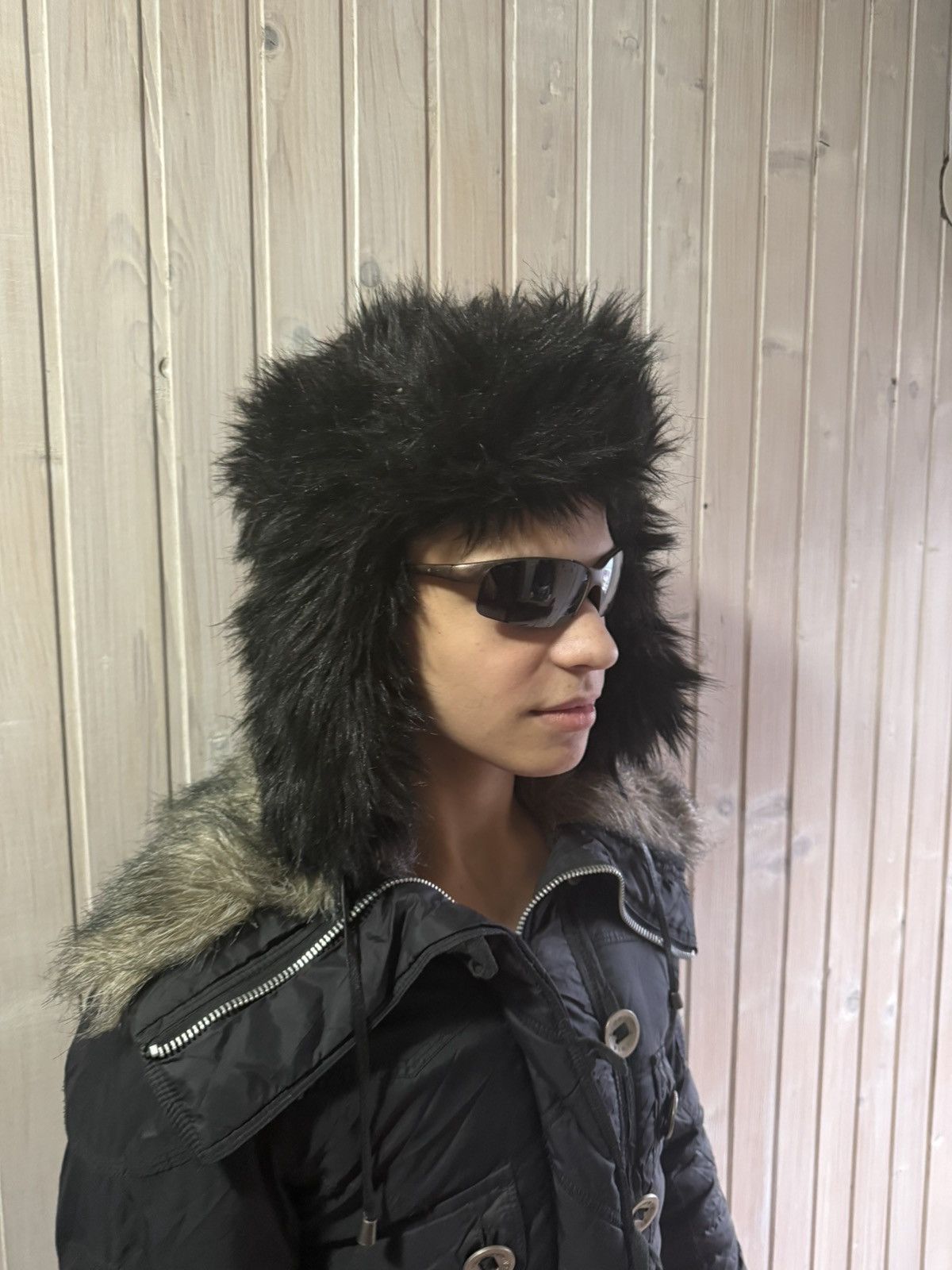Vintage Y2K Fur Ushanka Vintage Fuzzy Trapper Hat Size ONE SIZE - 2 Thumbnail