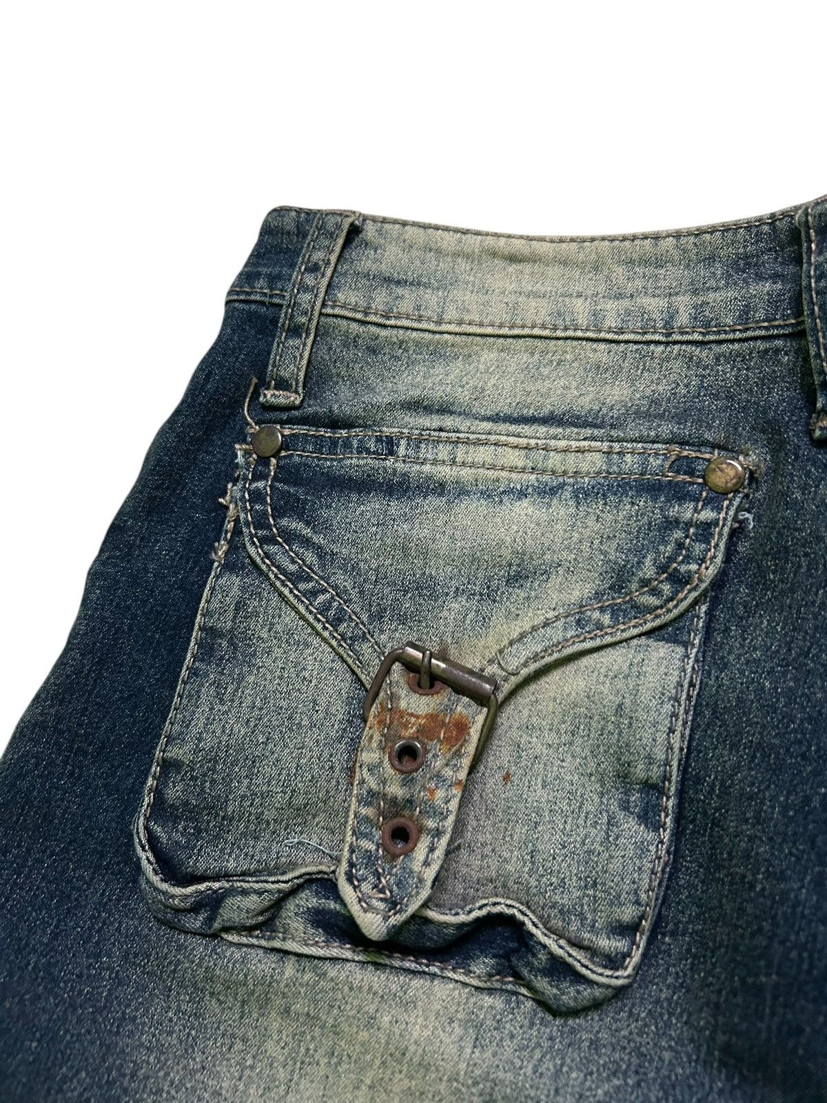 Japanese Brand × Kapital × Vintage FLARE Japanese Denim Jeans Rusty Mudwash Faded Rare Size US 27 - 16 Thumbnail