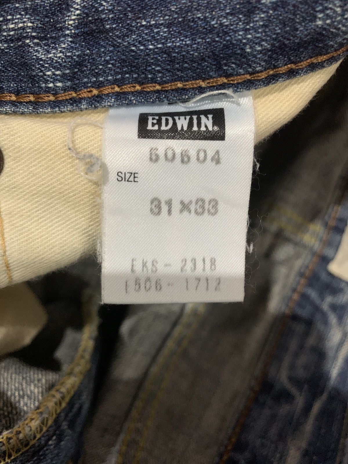 Kapital VINTAGE EDWIN 505ZX SELVEDGE FADED&RUSTY DISTRESSED DENIM Size US 34 / EU 50 - 19 Thumbnail