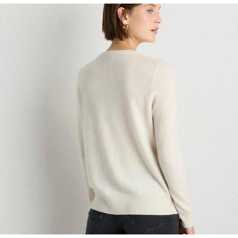 Quince Mongolian Cashmere Cardigan Sweater Ivory Size S Size S / US 4 / IT 40 - 5 Thumbnail