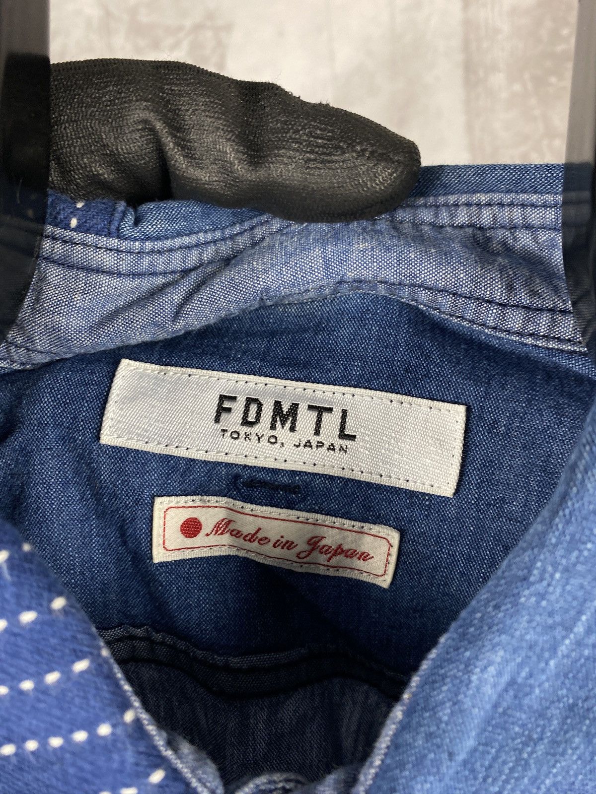 FDMTL Fdmtl blue shirt patch work Japanese Tokyo Japan streetwear Size US L / EU 52-54 / 3 - 13 Thumbnail