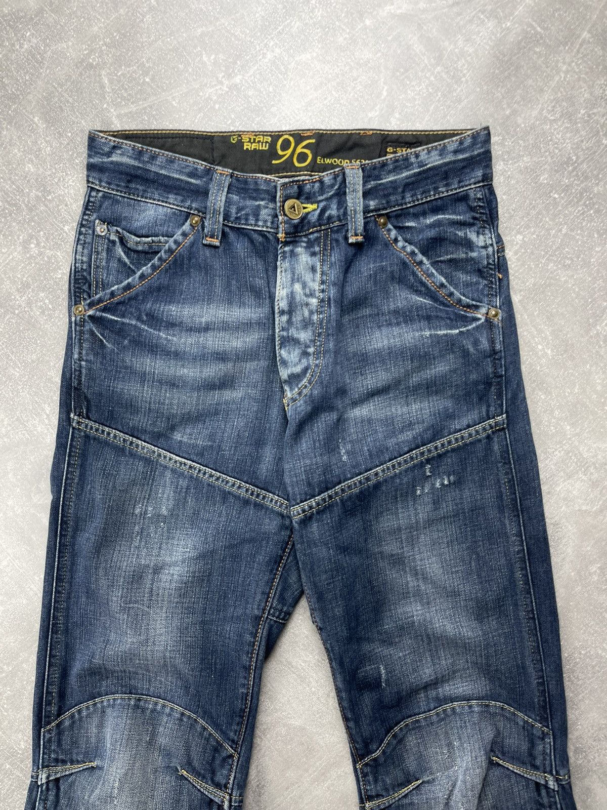 G-Star G-Star RAW 96 Elwood Heritage Denim Jeans Buckle Back 00s Size US 30 / EU 46 - 9 Thumbnail