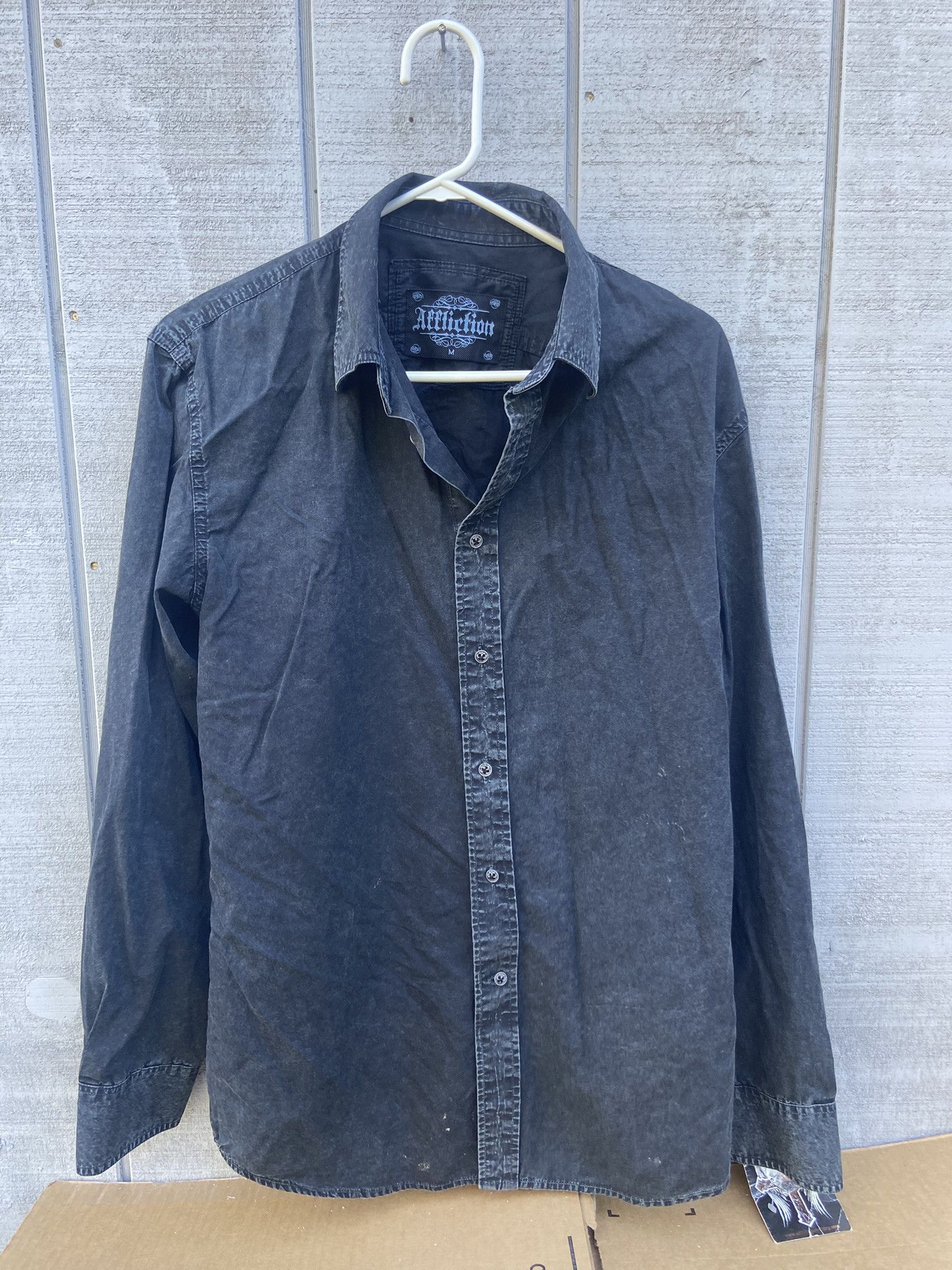 Affliction Affliction Vtg Y2K Button Up Long Sleeve Shirt Size Medium Size US M / EU 48-50 / 2 - 4 Thumbnail
