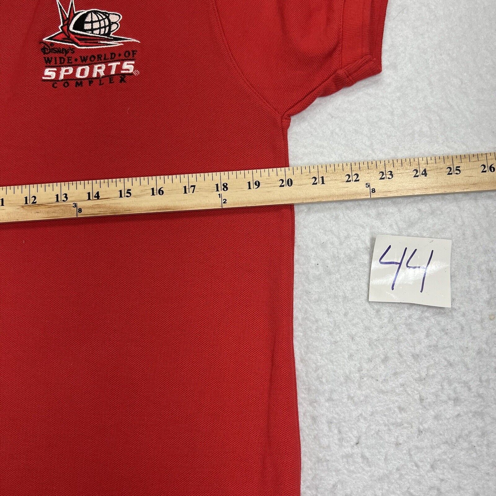 Disney Disney ESPN Wide World of Sports Medium Red Polo Shirt Size US M / EU 48-50 / 2 - 11 Thumbnail