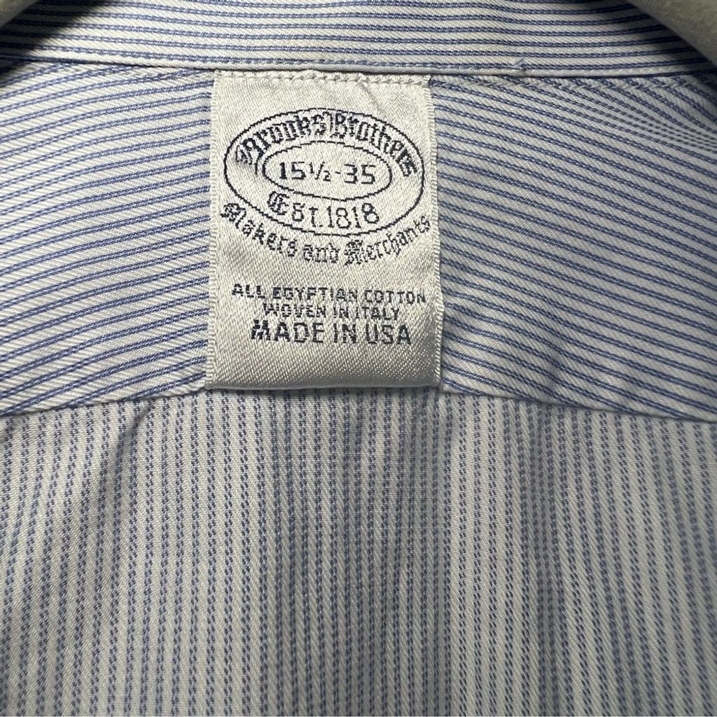 Brooks Brothers Brooks Brothers Pin Stripes Classic Button Down shirt Size US S / EU 44-46 / 1 - 10 Thumbnail