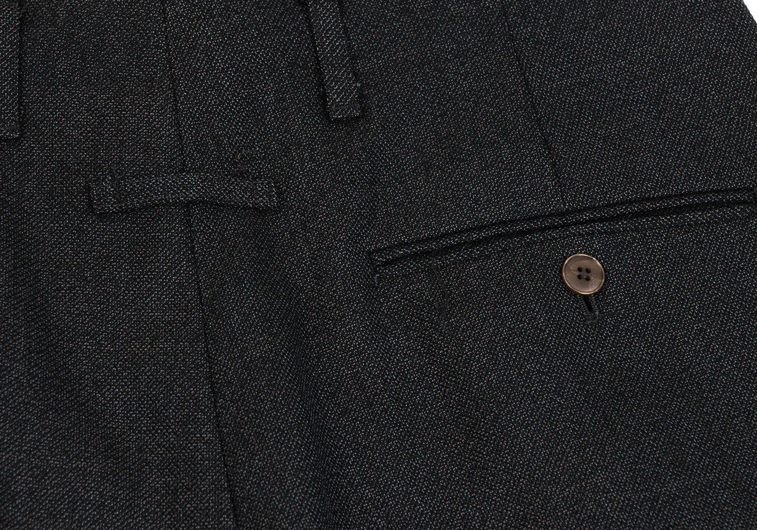 Jean Paul Gaultier Wool Tuck Tapered Pants in Charcoal Size 48 Size US 32 / EU 48 - 14 Thumbnail
