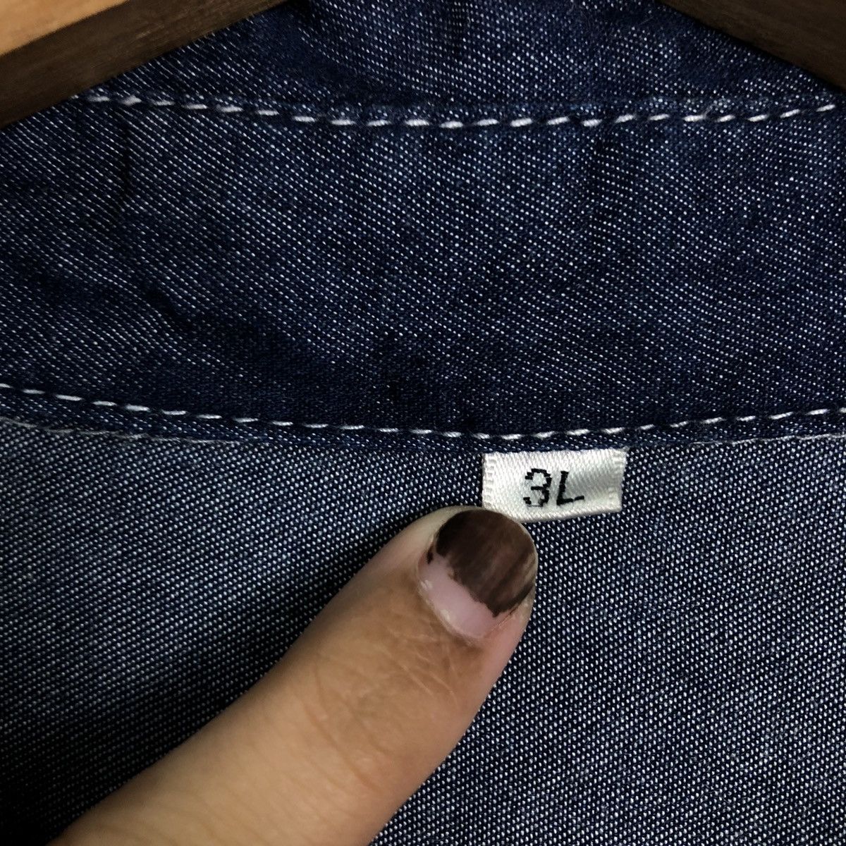 Japanese Brand VINTAGE DENIM SHIRT JACKET JAPAN INSPIRE ISSEY MIYAKE Size US L / EU 52-54 / 3 - 12 Thumbnail