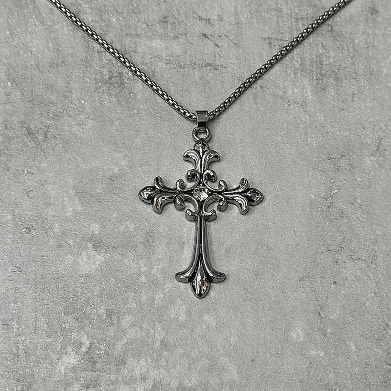 Other Silver gothic opium chrome cross Size ONE SIZE - 1 Thumbnail