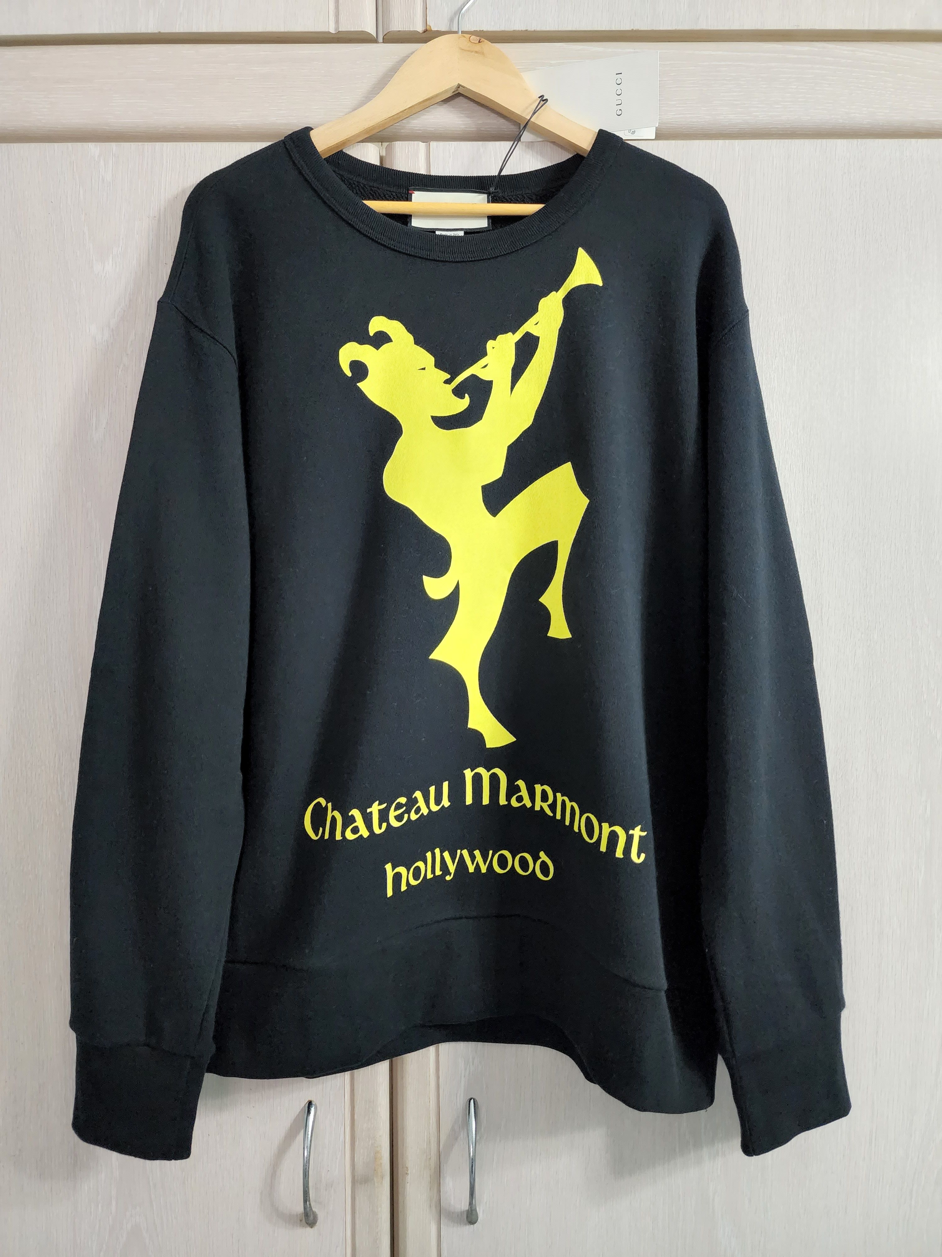 Pre-owned Gucci Chateau Marmont Sweatshirt In Black