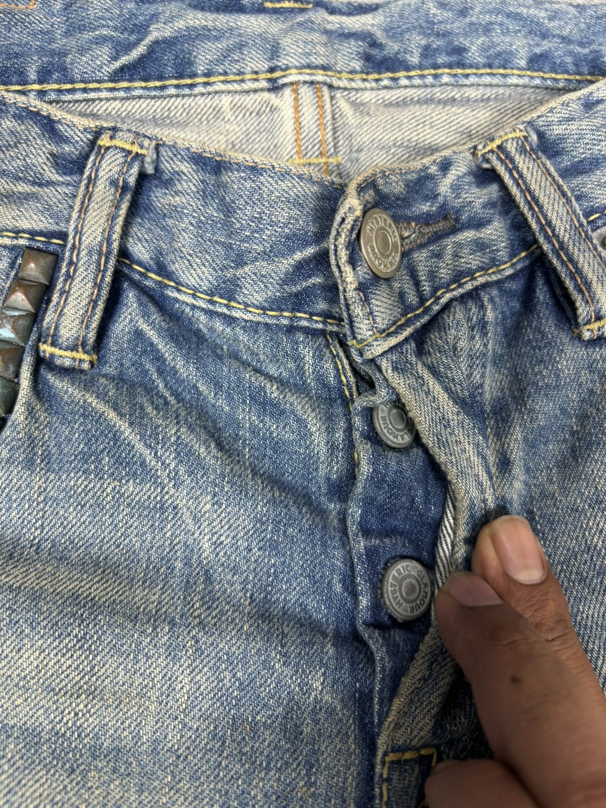 Hysteric Glamour Hysteric Glamour Distressed Denim. S0187e Size US 30 / EU 46 - 6 Thumbnail