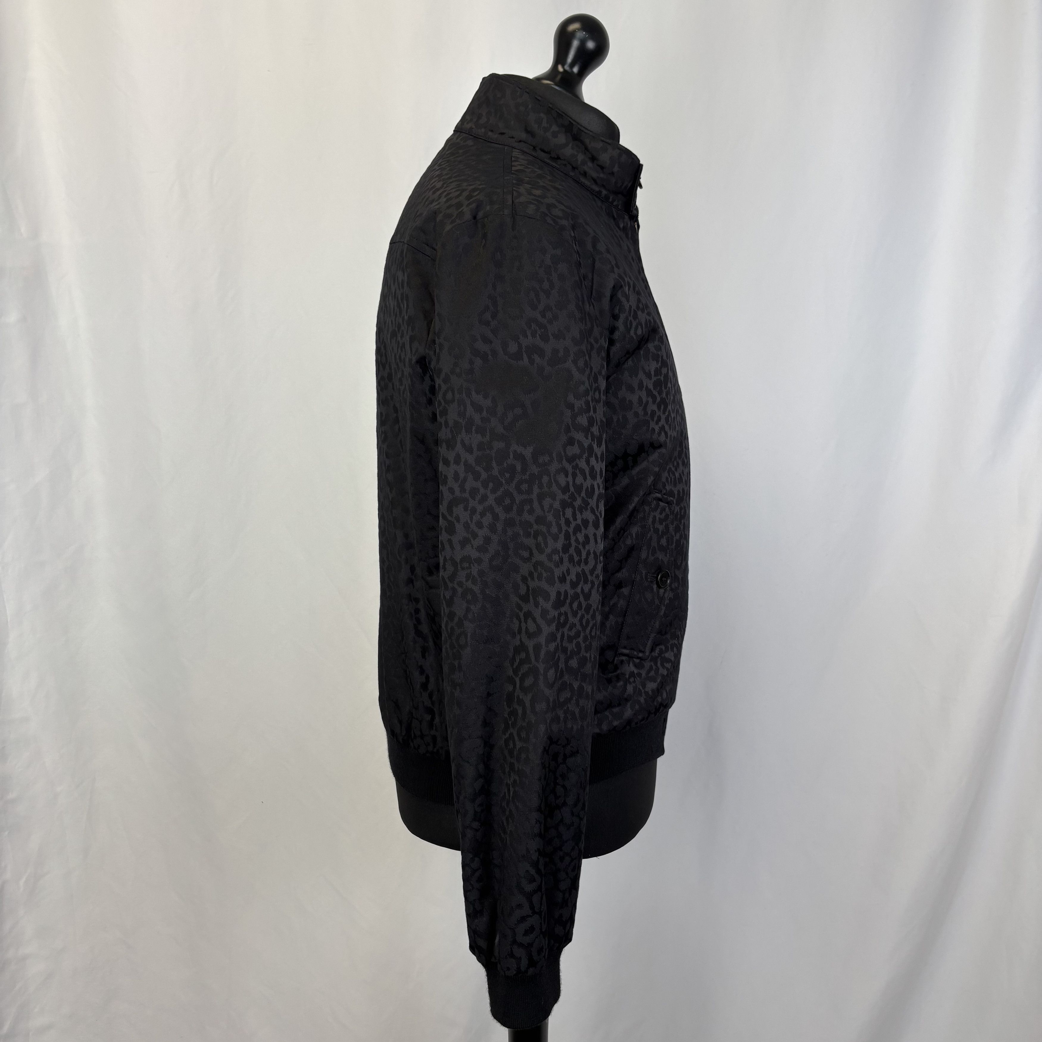 Saint Laurent Paris Saint Laurent Black Leopard Jacket Size US L / EU 52-54 / 3 - 2 Thumbnail
