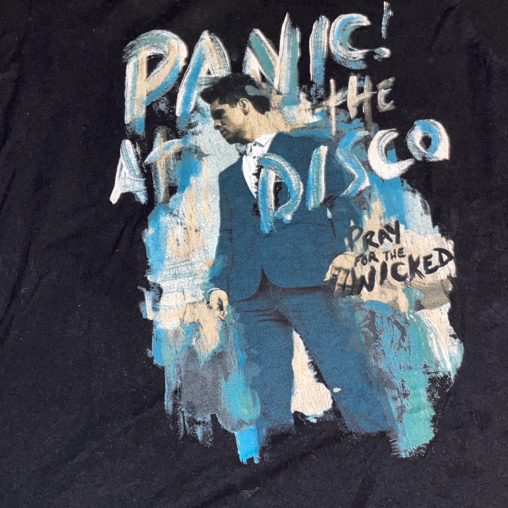 Vintage VINTAGE Panic at the Disco T-Shirt Black Small Mens Regular Size S Band Music Punk Logo Tee Size US S / EU 44-46 / 1 - 2 Thumbnail