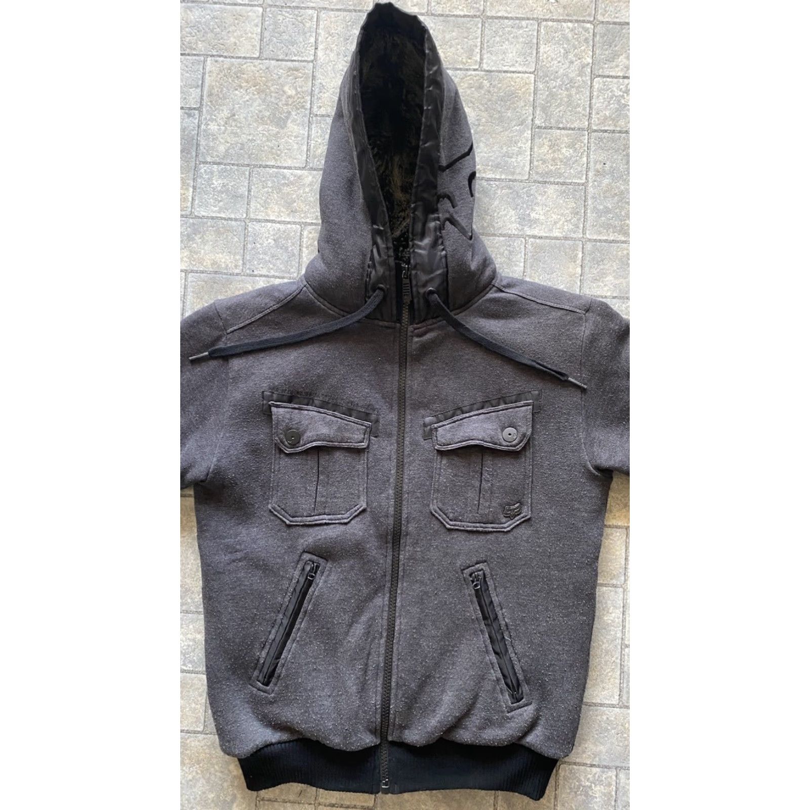 Vintage Fox Hoodie Full Zip Men’s Small S Gray Sasquatch Size US S / EU 44-46 / 1 - 2 Thumbnail