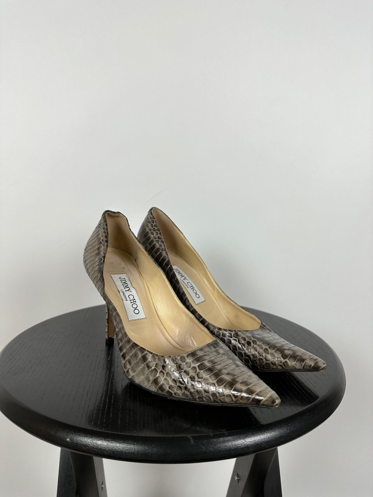 Jimmy Choo Jimmy Choo Pumps Croc Embossed Heels Pointed Toe Size 36 1/2 Size US 6.5 / IT 36.5 - 7 Thumbnail