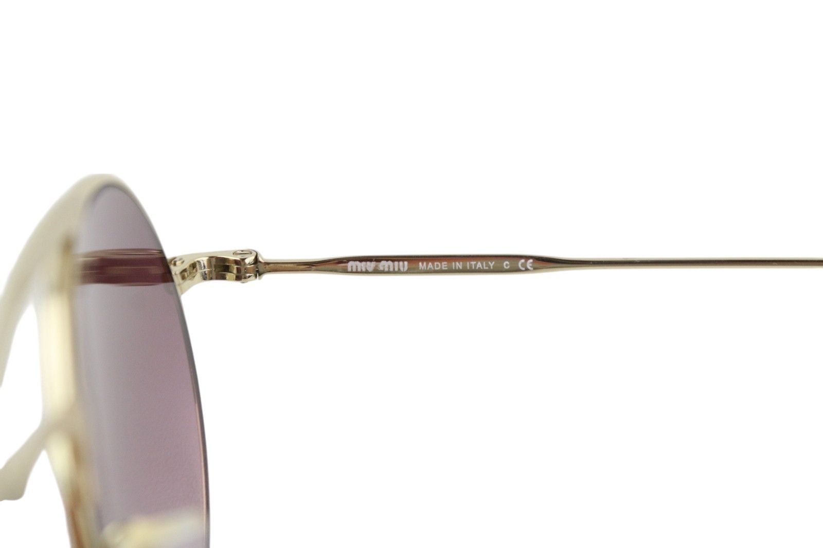 Miu Miu 52V OS Oval Animal Print Frame 84805 Size ONE SIZE - 6 Thumbnail