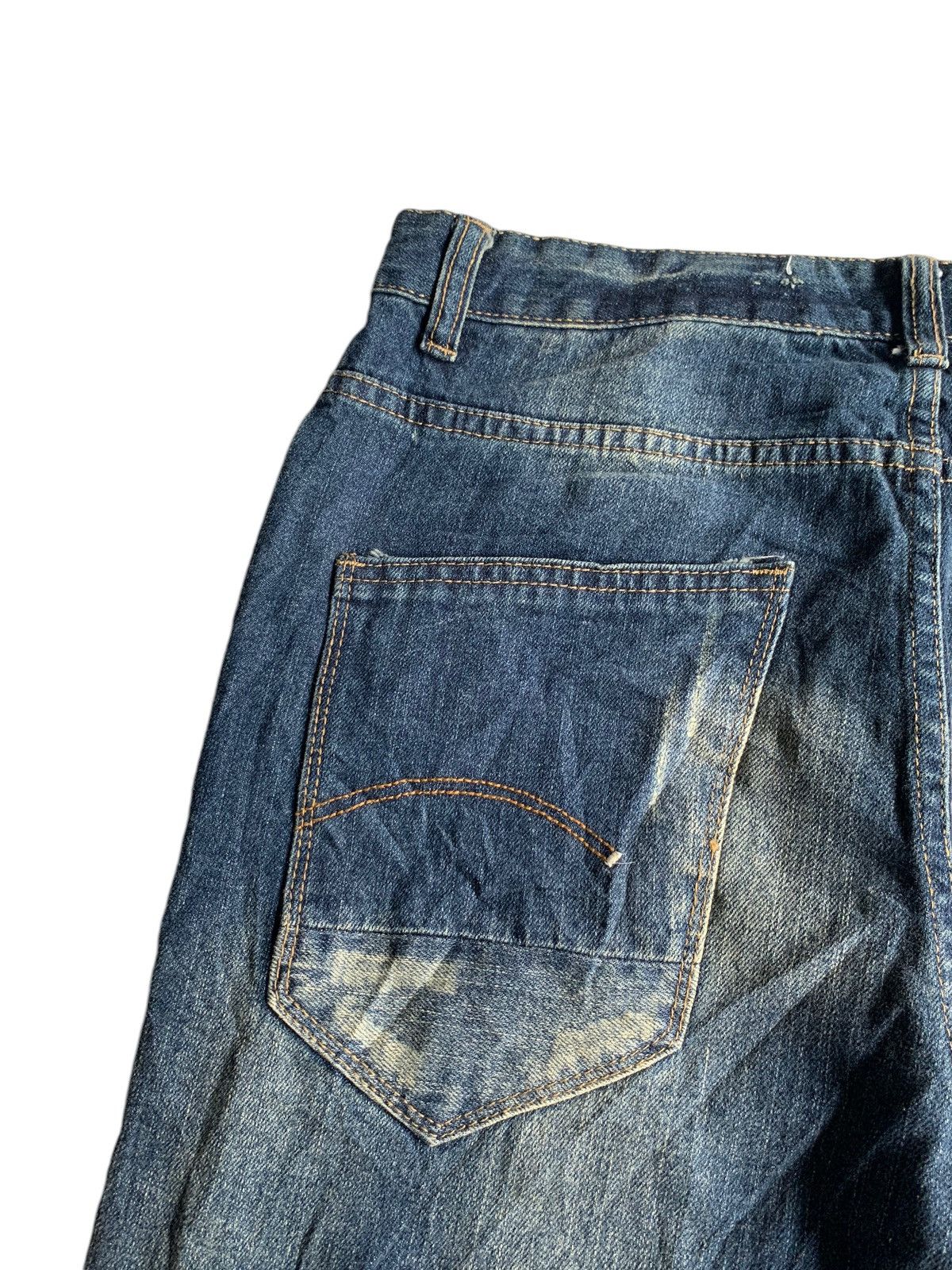 G-Star × Jean G-STAR RAW 3301 RARE DESIGN DISTRESSED DENIM Size US 33 - 24 Thumbnail