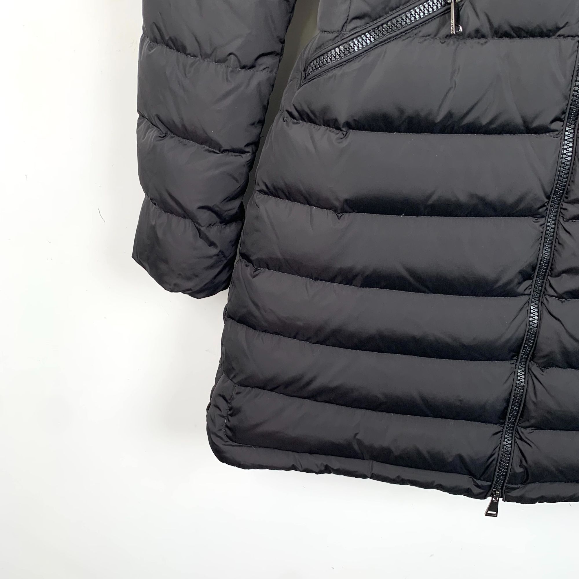 Moncler Moncler Flammette Black Hooded Quilted Down Jacket XS Size XS / US 0-2 / IT 36-38 - 6 Thumbnail