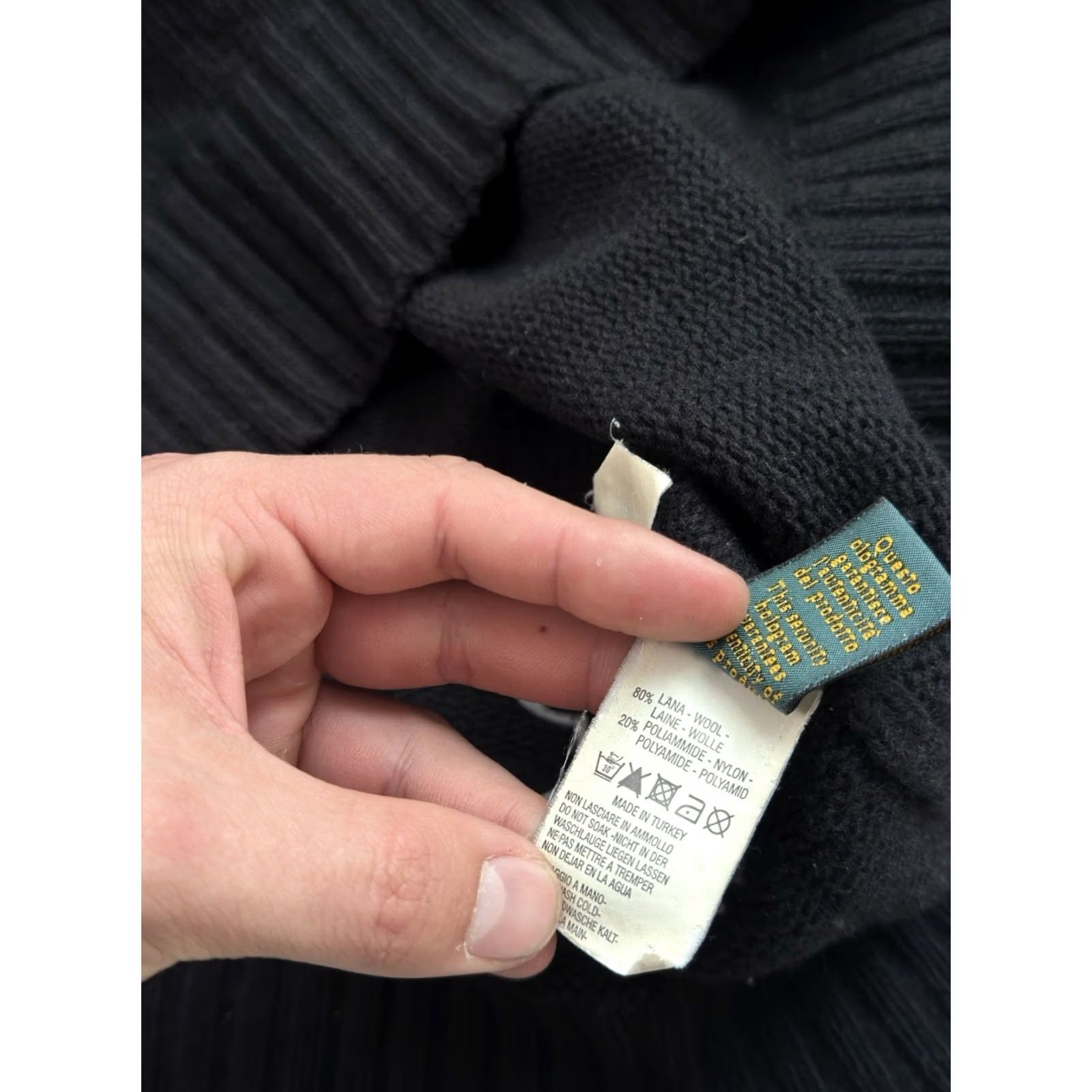 La Martina VINTAGE LA MARTINA Wool Sweater Full Zip Navy Blue Men’s L Pullover Size L Knit 90s Streetwear Designer Cable Navy Blue Size US L / EU 52-54 / 3 - 6 Thumbnail