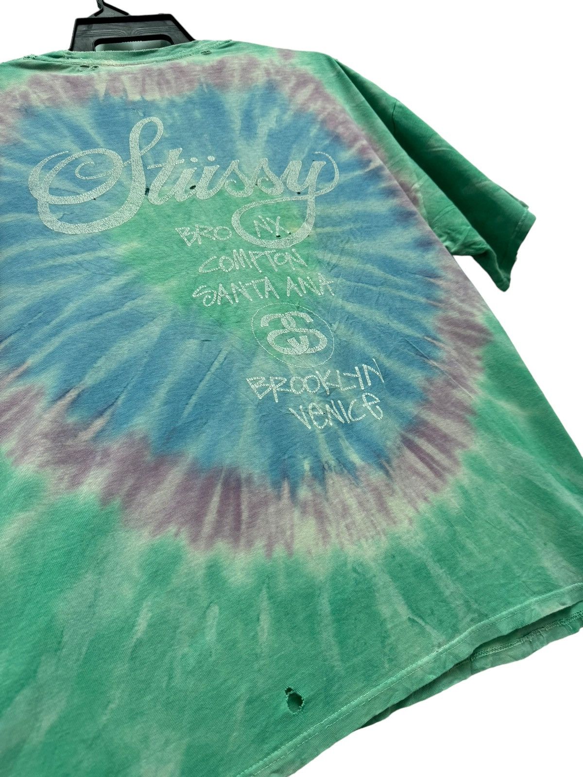 Stussy Vintage Trashed Stussy Tye Dye Size US XL / EU 56 / 4 - 10 Thumbnail