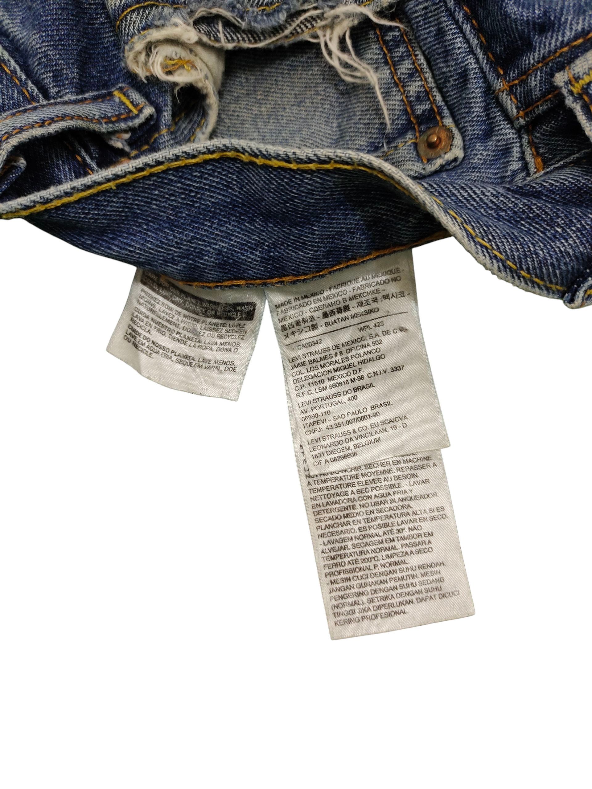 Kapital Vintage Levis 505 Sand Wash Clawmark Distress Denim Jeans Size US 33 - 11 Thumbnail