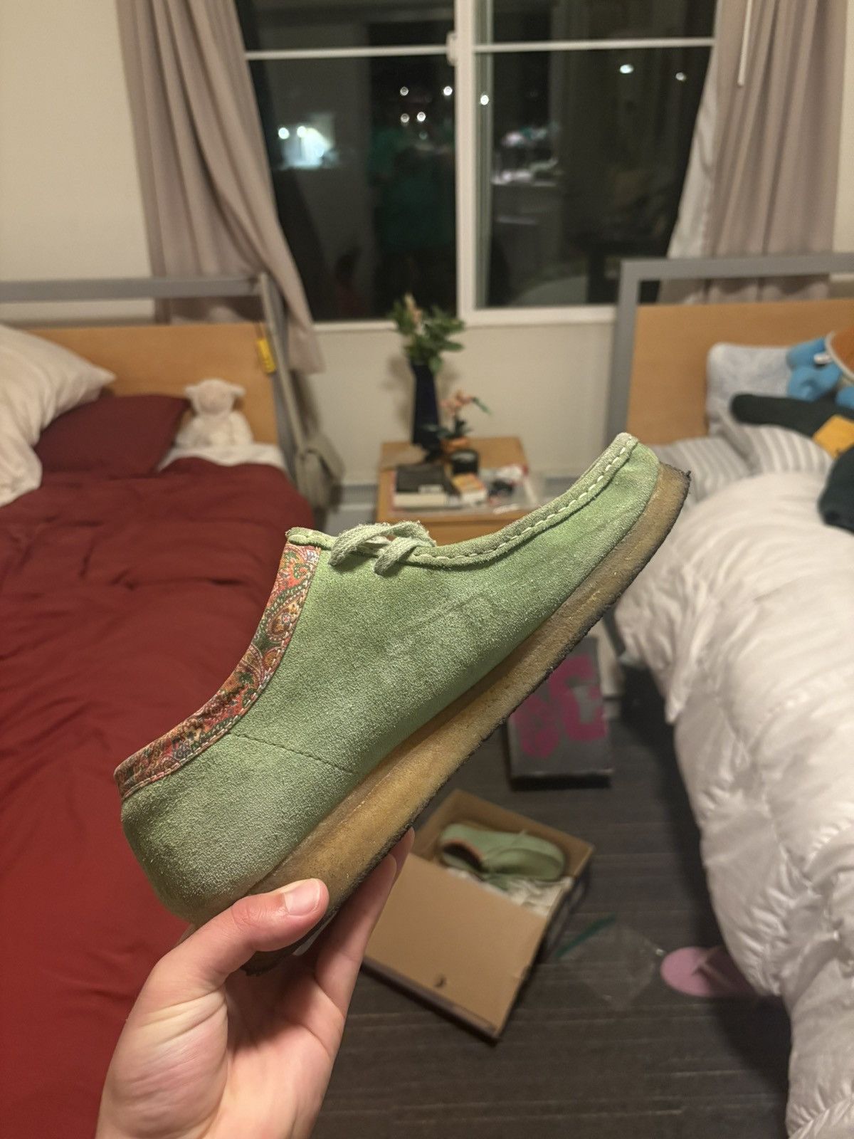 Clarks × Stussy STÜSSY X CLARKS WALLABEES Cactus Green Paisley 10.5 Stussy Size US 10.5 / EU 43-44 - 9 Thumbnail