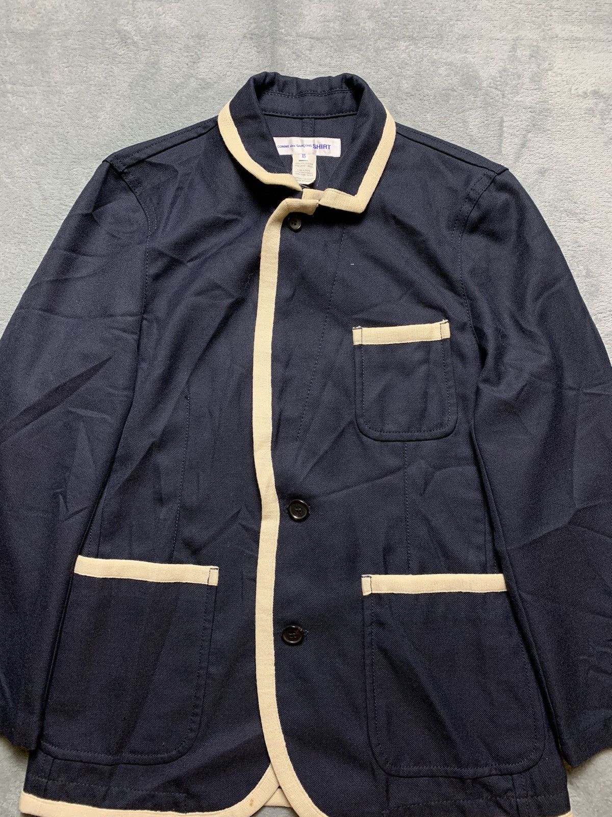 Comme des Garcons SHIRT COMME DES GARCONS SHIRT POLY LINING BLAZER Size 38R - 4 Thumbnail