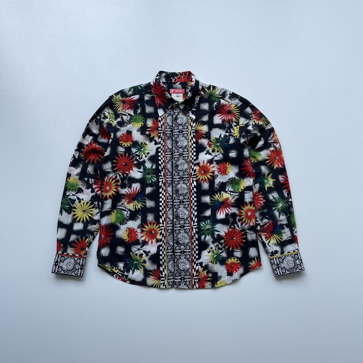 Versace Jeans Couture 90’s Flowers Printed Button Ups Shirt