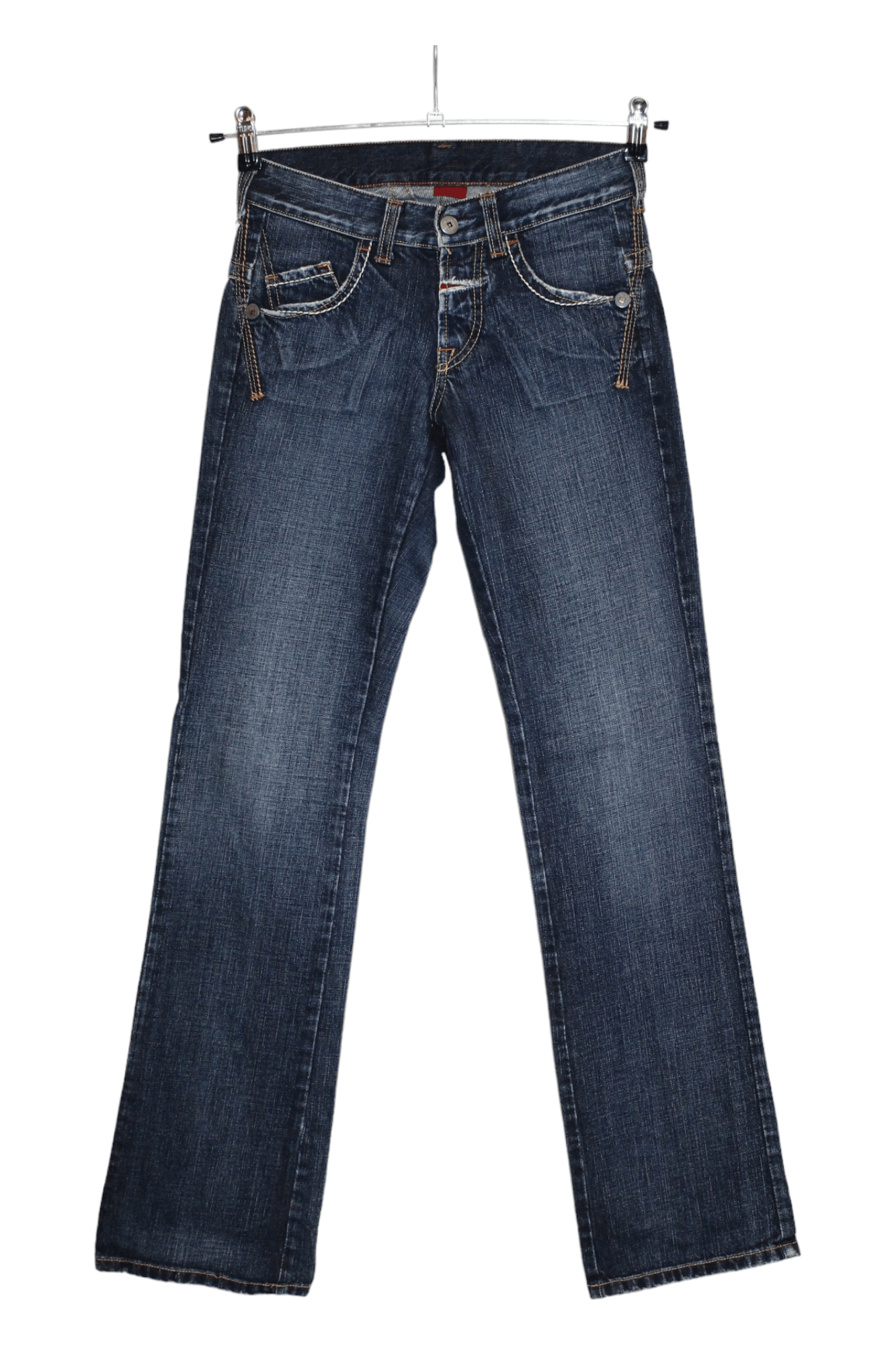 Marithe + Francois Girbaud Marithe Francois Girbaud Blue Stonewashed Straight Jeans Size 26" / US 2 / IT 38 - 11 Thumbnail