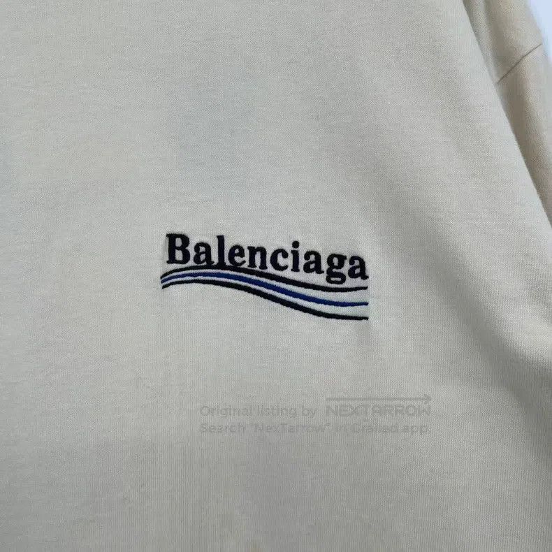 Balenciaga Balenciaga Beige Coke embroidery letter short-sleeve Size US S / EU 44-46 / 1 - 5 Thumbnail