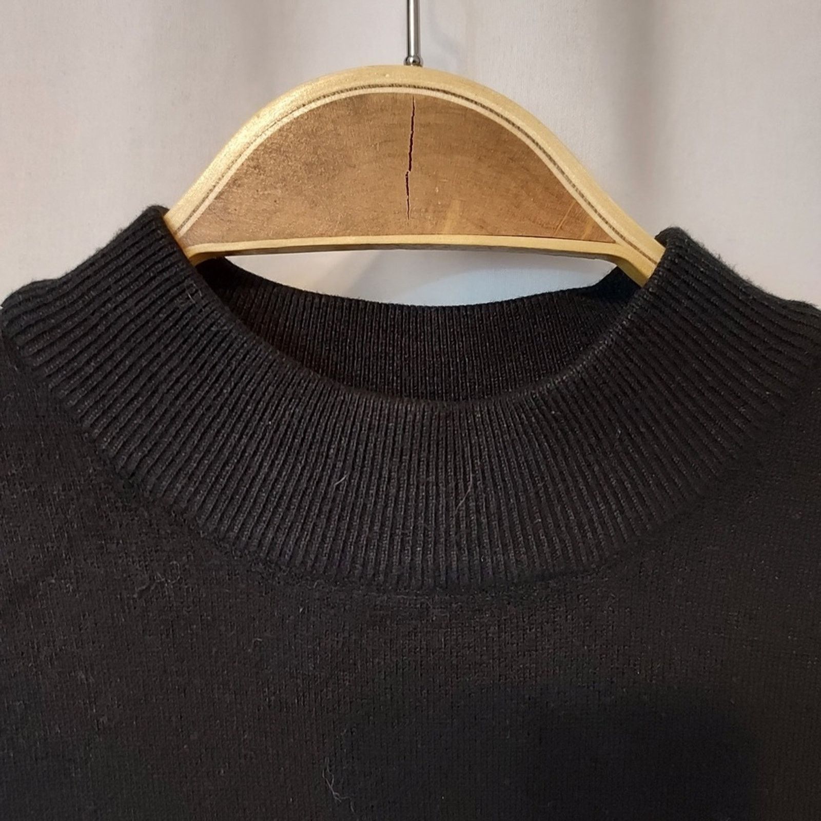 Other JM Collection Petite Black Knit Sweater Mock Neck Tank Top Size S / US 4 / IT 40 - 3 Thumbnail