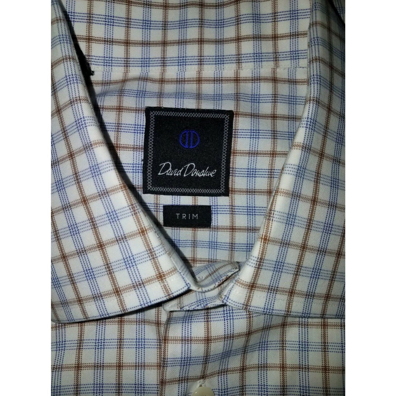 David Donahue David Donahue Shirt Button-Down Plaid Multicolor 15 1/2 Mens Trim Dress Shirt Size US M / EU 48-50 / 2 - 6 Thumbnail