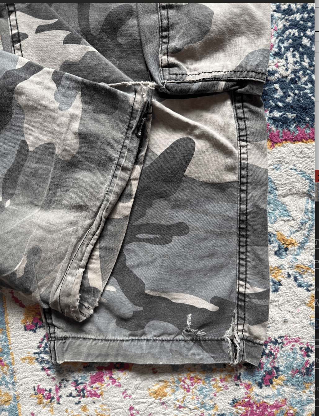 Other Vintage Airborne Milsurp Camo Cargo Pants Size US 35 - 4 Thumbnail